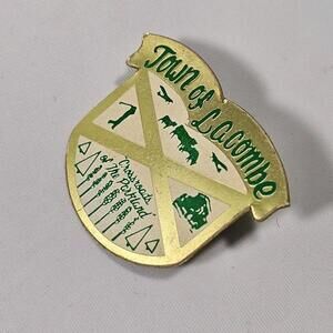Vintage Town of Lacombe Alberta Canada Crossroads of The Parkland Pin